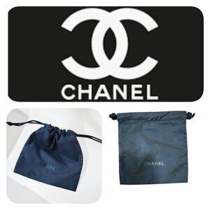 Chanel Black Drawstring Dust Bag Small Size 5.5''x 6''